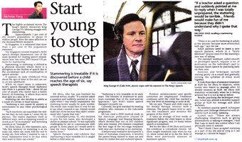 The Sunday Times 2011 — stuttering feature